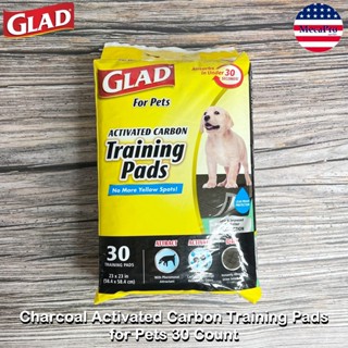 GLAD™ Charcoal Activated Carbon Training Pads for Pets 30 Count แผ่นรองฉี่สุนัข รองปัสสาวะสุนัข แผ่นรองฉี่สัตว์เลี้ย