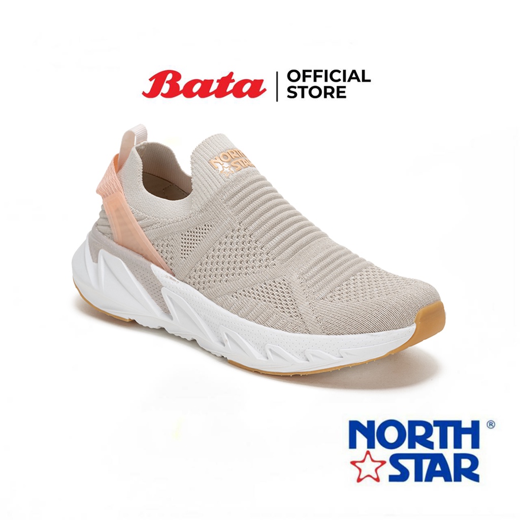 Bata บาจา North star รองเท้าผ้าใบสลิปออน แบบสวม ใส่ง่าย น้ำหนักเบา ยืดหยุ่นดี รองรับน้ำหนักเท้า  สำหรับผู้หญิง สีเบจ 5808130
