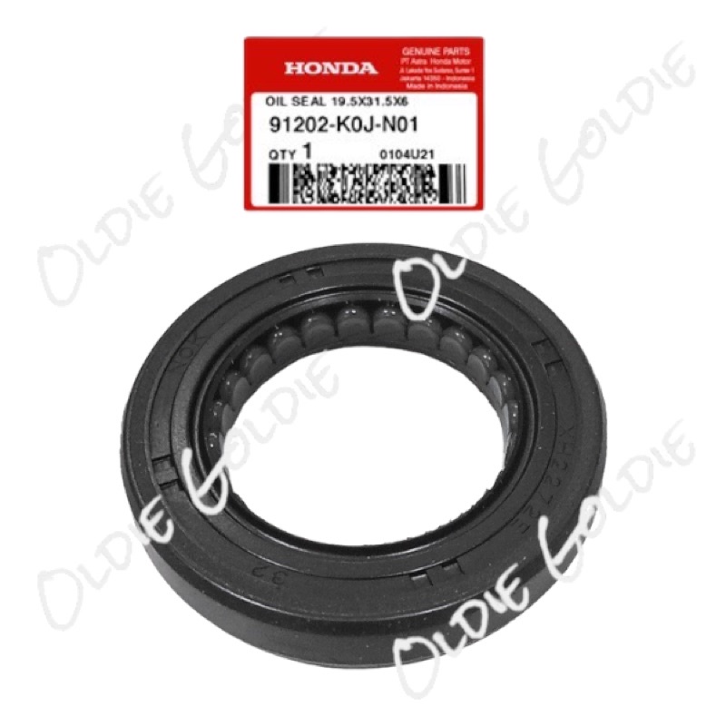 91202-K0J-N01 ซีลเพลาข้อเหวี่ยงซ้าย 19.5X31.5X6 Genio Beat LED K1A Scoopy eSP K2F AHM 91202K0JN01