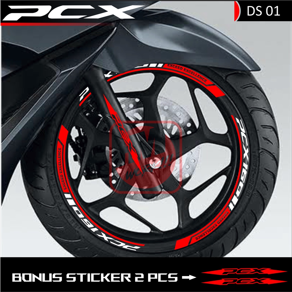 สติ๊กเกอร์ขอบ Pcx 150/160 ds01