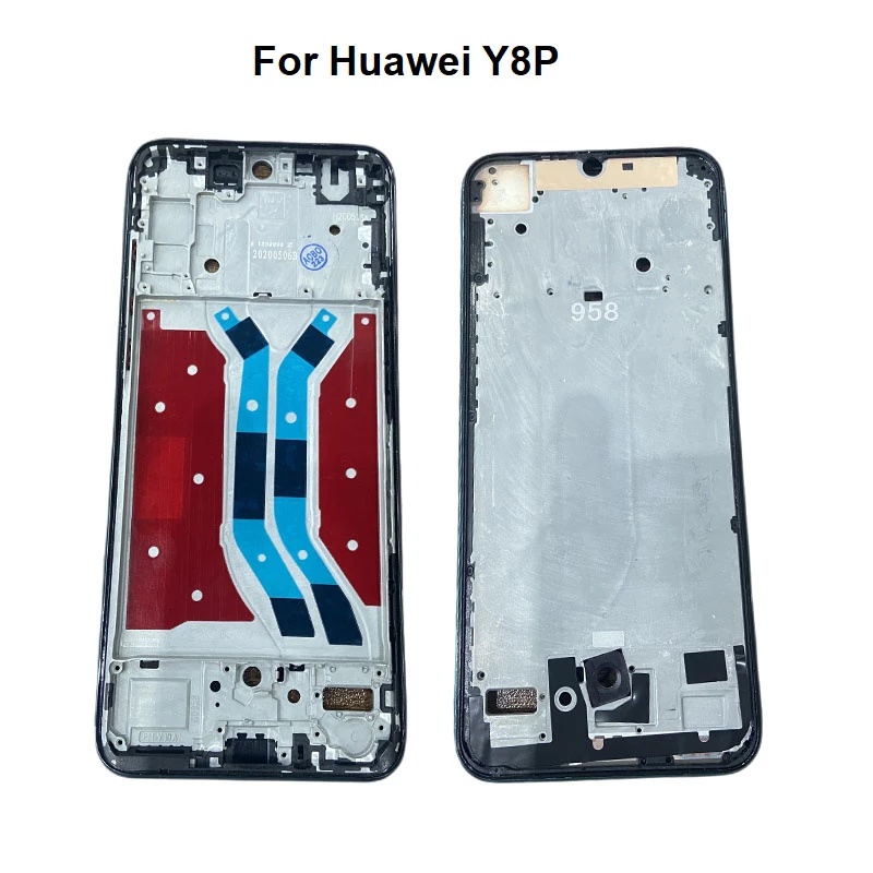 สําหรับ Huawei Y8P/P SMART S กรอบกลางด้านหลัง LCD รองรับแผ่น Faceplate ผู้ถือ