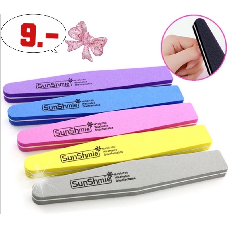 ✨ตะไบบัฟสำหรับตะไบเล็บ 💅🏼แบบละเอียด มีให้เลือก 6 สี