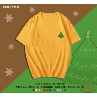 T-SHIRT / KAOS CHIRSTMAS TREE / KADO NATAL / CUSTOM TEE / REAL PICTURE - M