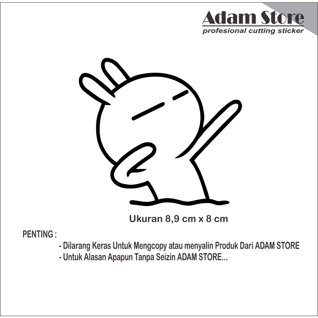 TUZKI01 สติ๊กเกอร์ tuzki สติ๊กเกอร์ telgram tuzki สติ๊กเกอร์อิโมติคอน มอเตอร์