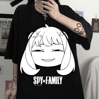 2022 Spy X Family Tshirt Anya Smug Bond Forger Yor And Loid T-shirt Anime Graphic Printing 100% Cotton Tee-shirt Short S