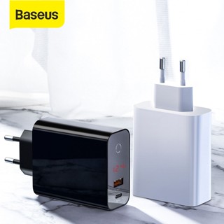 หัวชาร์จ Baseus 45W Quick Charge 4.0 3.0 USB Charger for iPhone XR X XS USB Type C PD3.0 5A Fast Charging