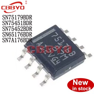 วงจรรวม SN75179BDR SN75451BDR SN75452BDR SN65176BDR SN7A176BDR 75179B 75451B 75452B 65176B 7A176B sop-8 10 ชิ้น