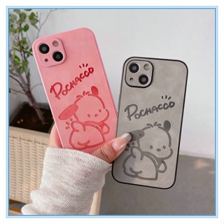 เคสไอโฟน11promax Cartoon Pochacco เคสi14PROMAX เคสโทรศัพท์น่ารักๆ case for Apple 14 iPhone11 xr caseiPhone13 หรูหรา leather เคสไอโฟน13