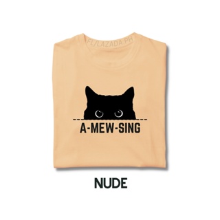 A-MEW-SING CAT Minimalist Statement Shirt