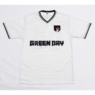 เสื้อกีฬาแขนสั้น ลายทีมฟุตบอล Green DAY Jersey Band Jersey เสื้อบอล Dry-Fit Jersey คุณภาพสูง