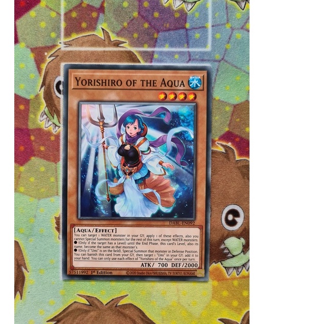 [ Do Lac Shop ] Yugioh Monster Yorishiro of the Aqua Card - DABL-EN092 - ทั่วไป