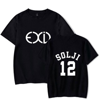 Mowei7 {พร้อมส่ง เสื้อยืดแขนสั้นลําลอง ผ้าฝ้าย 100% พิมพ์ลาย Exid 12 Solji พลัสไซซ์ ไซซ์ XS-6XL สําหรับผู้ชาย ของขวัญวัน