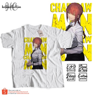 เสื้อยืดสีขาว Chainsaw Man - Makima Look Anime Shirtเสื้อยืด เสื้อยืดสีพื้น_36