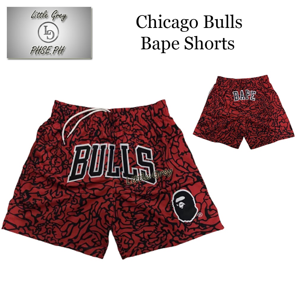 Bape X Mesh Shorts กางเกงขาสั ้ นลําลองทรงหลวมคุณภาพสูง