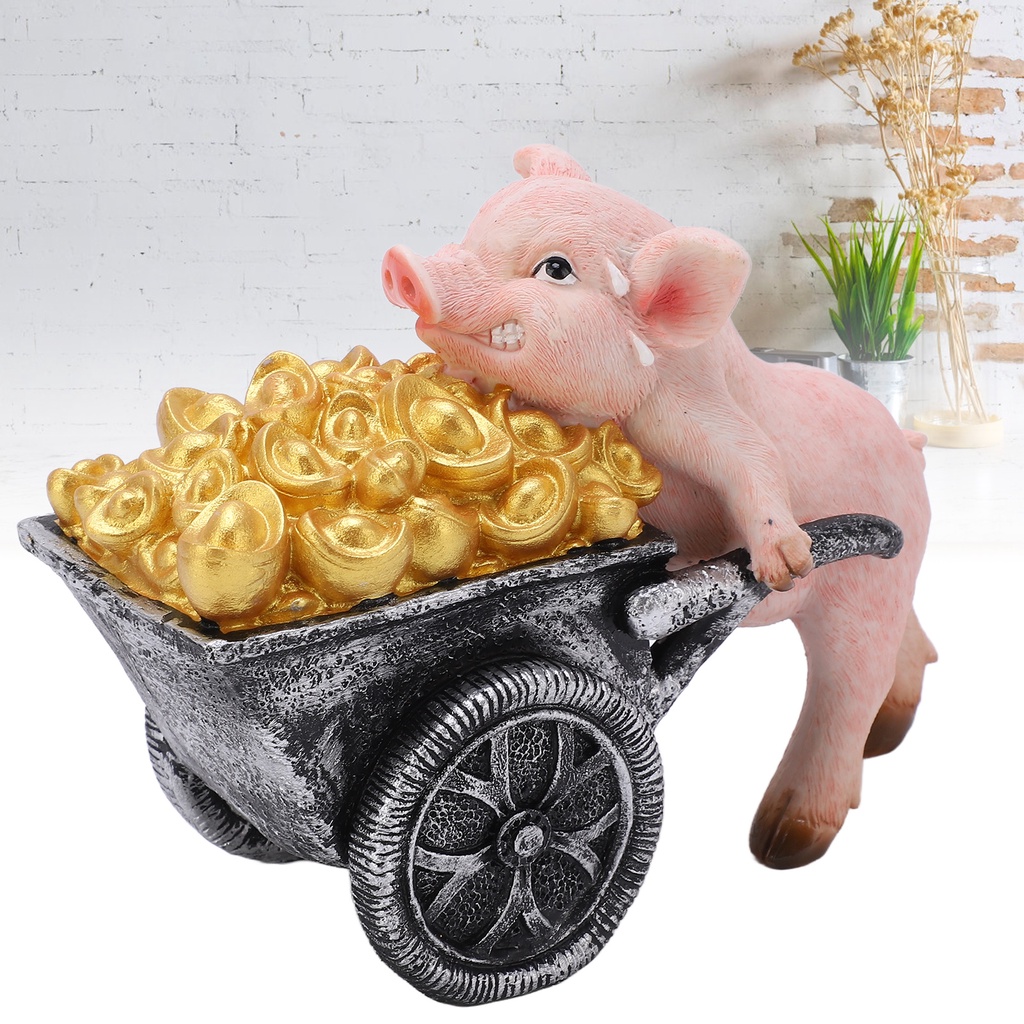 #ตุ๊กตาหมู #ของขวัญมงคล #ตกแต่งบ้าน #เรซิน #รูปปั้นเสริมดวง