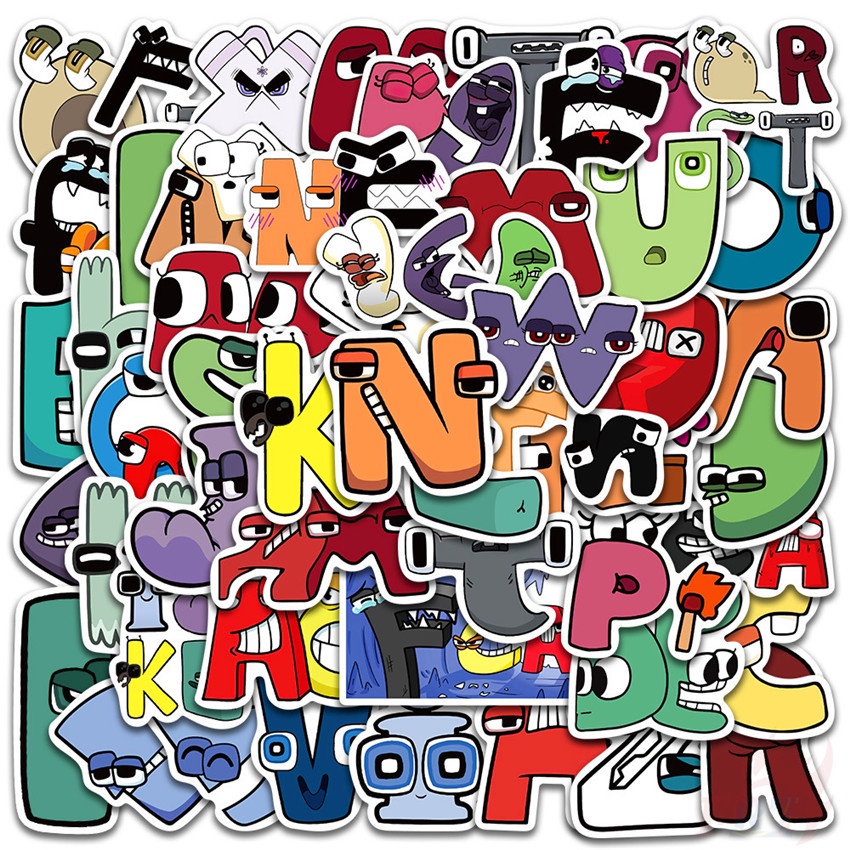 ❉ Alphabet Lore Series 01 Stickers ❉ 50Pcs/Set Waterproof DIY Fashion Decals Doodle Stickers