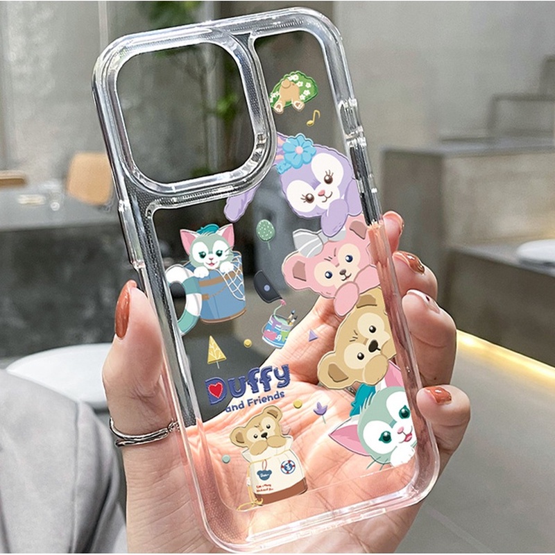 เคสโทรศัพท์มือถือแบบนิ่ม TPU ใส กันกระแทก ลายสัตว์น่ารัก สําหรับ IPhone 14 13 12 11 Pro XS Max X XR 7 8 6 6S Plus