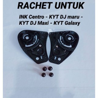 || หมวกกันน็อคแก้ว KYT DJ MARU, KYT GALAXY, INK CENTRO, KYT DJ MAXI | Rachet VISOR สีคาร์บอน