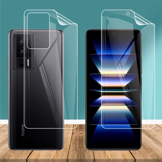 ฟิล์มไฮโดรเจล TPU นิ่ม แบบใส บางพิเศษ ป้องกันหน้าจอ สําหรับ Xiaomi Redmi K60 Pro K60E