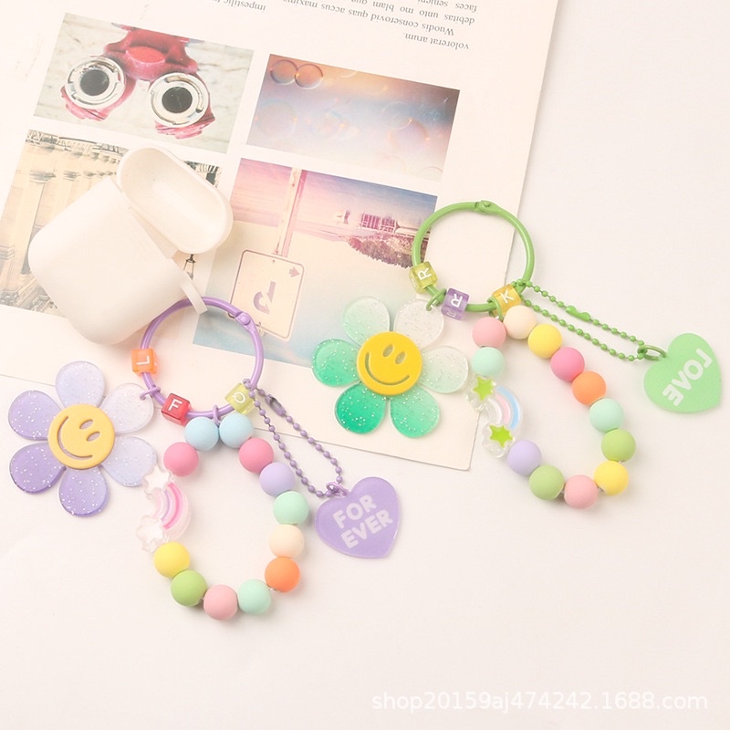 พร้อมส่ง ที่ห้อยโทรศัพท์ พวงกุญแจ ที่ห้อยโทรศัพท์พร้อมการ์ด น่ารักสไตล์เกาหลี