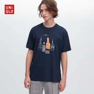 Uniqlo เสื้อยืดแขนสั้น พิมพ์ลาย ARCHIVE สําหรับผู้ชาย และผู้หญิง (UT) 457864 ยูนิโคล่