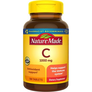 [ของแท้ 100%] NATURE MADE VITAMIN C 1,000 mg 100 TABLETS ANTIOXIDANT SUPPORT HELPS SUPPORT IMMUNE SYSTEM