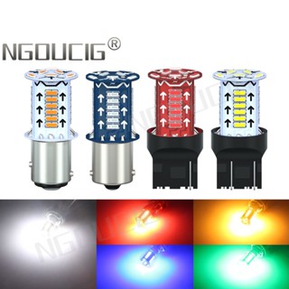 Ngoucig หลอดไฟท้ายรถจักรยานยนต์ LED 1157 BAY15D P21/5W 1156 BA15S T20 7440 7443