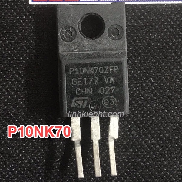 กระเป๋า 5 Mosfet P10NK70ZFP 10N70 N Channel 10A/700V TO-220 ถอดชิ้นส่วน