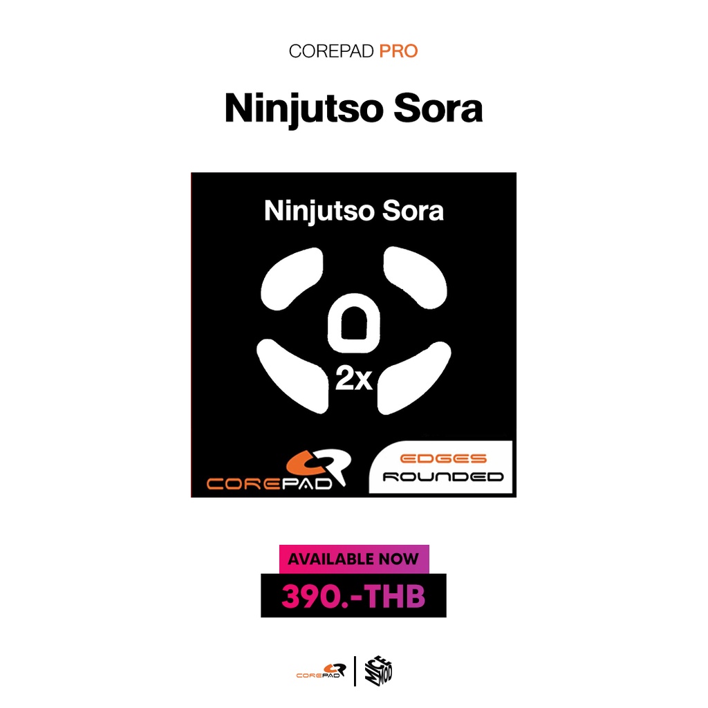 เมาส์ฟีท Corepad ของ Ninjutso Sora 4K / V2 [Mouse Feet]