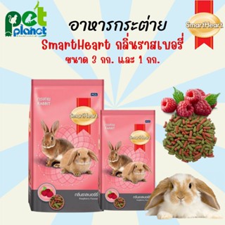 [3kg.][1kg.] อาหารกระต่าย Smartheart กลิ่นราสเบอร์รี่ สมารท์ฮารท์ อาหารสำหรับ กระต่าย Rabbit Foods.