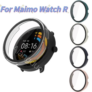 สําหรับ Maimo Watch R เคส PC + กระจกนิรภัยกันรอยหน้าจอ แบบเต็ม กันชน เคสสําหรับผู้หญิง ผู้ชาย นาฬิกาสมาร์ท