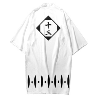 Bleach Death เสื้อคลุม พิมพ์ลายไม้ทีมที่ 13