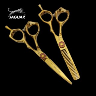 ถูก/แท้ กรรไกรตัดผมจากัวร์ ขนาด 5 นิ้ว 1คู่ Jaguar (สีทอง)