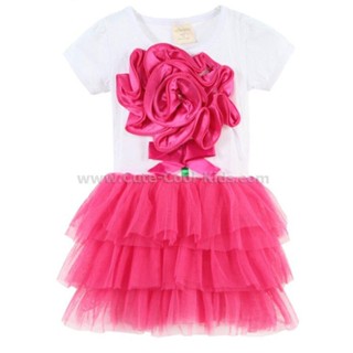 Dress-1290 กระโปรงเด็กแฟชั่นเด็กเกาหลี Size-90 (1-2Y)