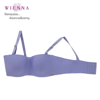 WIENNA เสื้อชั้นใน Big Beauty DB31209 มีโครง แบบเกาะอกครึ่งคัพ สีเขียวขี้ม้า สีม่วงอ่อน สีดำ เนื้อ (Carnation Tulip)