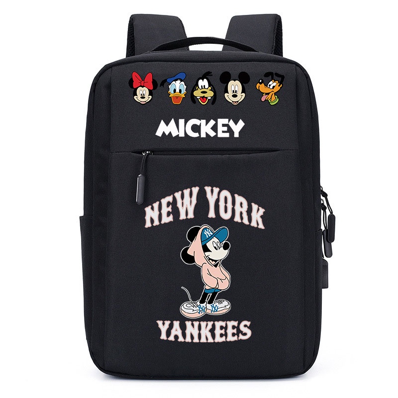 Mickey Mouse กระเป๋าเป้สะพายหลังมิกกี้เมาส์นักเรียนกระเป๋าเป้สะพายหลังกระเป๋าเดินทางกระเป๋าแล็ปท็อป (อินเตอร์เฟส USB) ราคา ถูกที่สุด ดีลบีเคเค แกลเลอรีภาพที่ 7