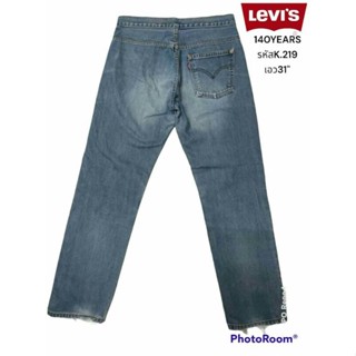 Levis 140 ปี งานเก่ากระเป๋าเดี่ยว แท้ กางเกงยีนส์ชายงานสะสมหายาก