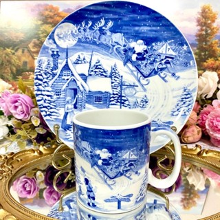 Spode Christmas Plate and Mug จาน แก้วมัก