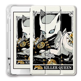 killer queen มีที่ใส่ปากกา 10.2 gen 7/8/9 เคส air 4/5 mini1/2/3/4/5/6 เคสซิลิโคน เคสไอแพด gen10 2022 pro 11 case