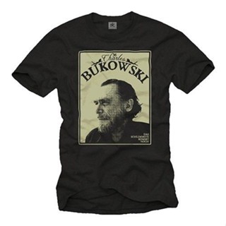 Vintage ผู้ชายเสื้อยืด Charles Bukowski-ผู้ชาย Cult Writer 2019ใหม่ผู้ชายแขนสั้นแฟชั่นคอรอบคอ T เสื้อ