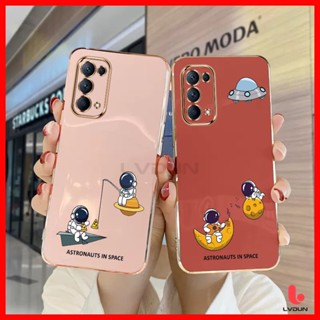 เคส OPPO A74 5G A74 4G A53 A31 A9 2020 A5 2020 A3S A5S A12 A7 A95 Astronaut Soft Case 2B-XQ