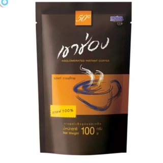 เขาช่องกาแฟเกล็ด100% รสแท้ กาแฟไทย 100กรัม ถุง