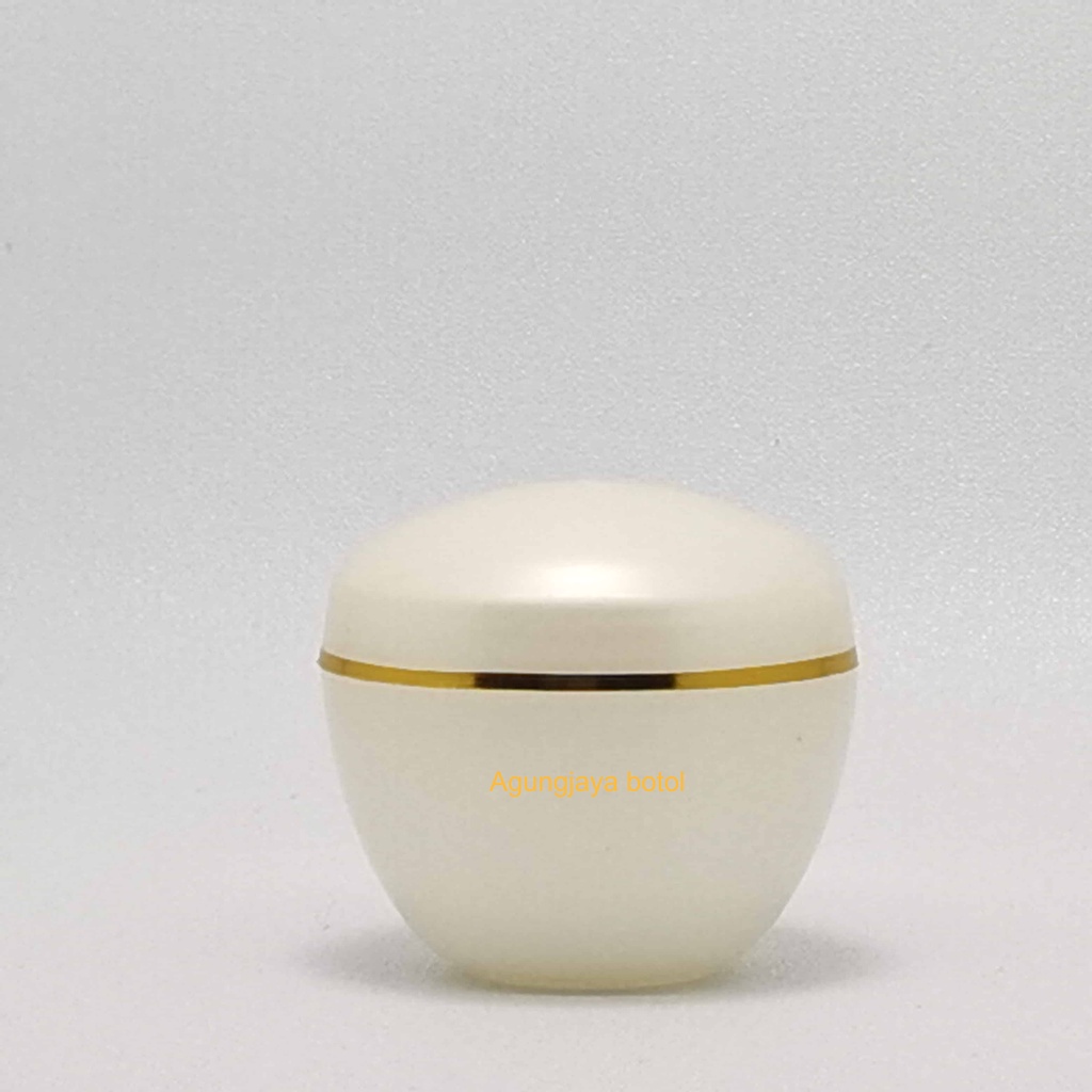 Jar Cream Pot 8 Gr Pearl-Pearl Gold List / หม้อพลาสติก / หม้อครีมบํารุงผิวหน้า / หม้อครีม / หม้อ 8 G