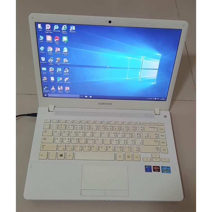 โน๊ตบุ้คมือ2 Core i5gen3 Ram4gb รุ่น Samsung Series 3 NP370R4V-S01TH แบตไม่เก็บไฟ #มีบริการเก็บเงินป