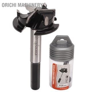 Orichi Machinery 3 Flute Woodworking Hinge Hole Opener Bit Hex Shank Robust Dril for Pine Plastic 35mm Diameter