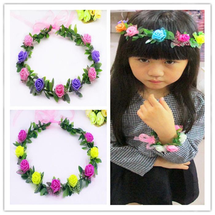 FLOWER CROWN BANDANA / FLOWER CROWN BANDO FLOWER CROWN FLOWER CROWN FLOWER CIRCLE นําเข้าคุณภาพสูง