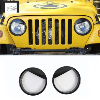 ฝาครอบไฟหน้ารถยนต์ สําหรับ Jeep Wrangler TJ 1997-2006