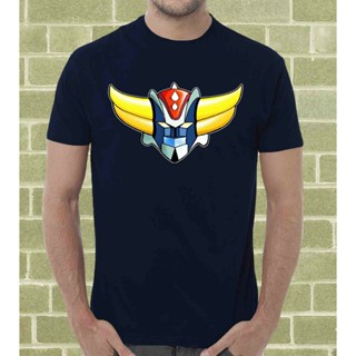 เสื้อยืดครอป [พร้อมส่ง] เสื้อยืดผ้าฝ้าย 100% พิมพ์ลายการ์ตูนหัว Grendizer 80 โอเวอร์ไซซ์ ไซซ์  สําหรับผู้ชาย