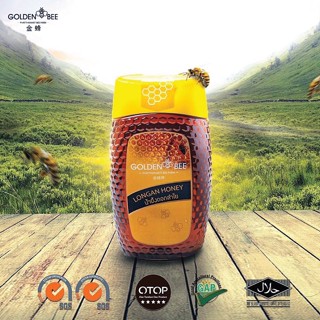 Golden Bee น้ำผึ้งดอกลำไย น้ำผึ้งเดือน 5 แบบขวดบีบ Longan Honey 500g.