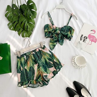 🌴🌊ชุดเซตปาล์ม น่ารักมากก ผ้าชีฟองใส่สบาย 🌴